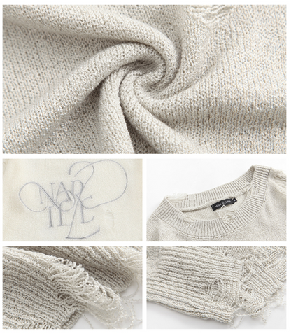 Destroyed Knit Sweater