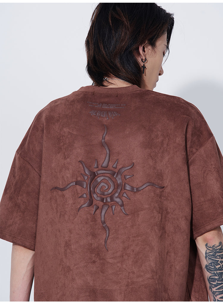 Sun Faux Suede T-Shirt