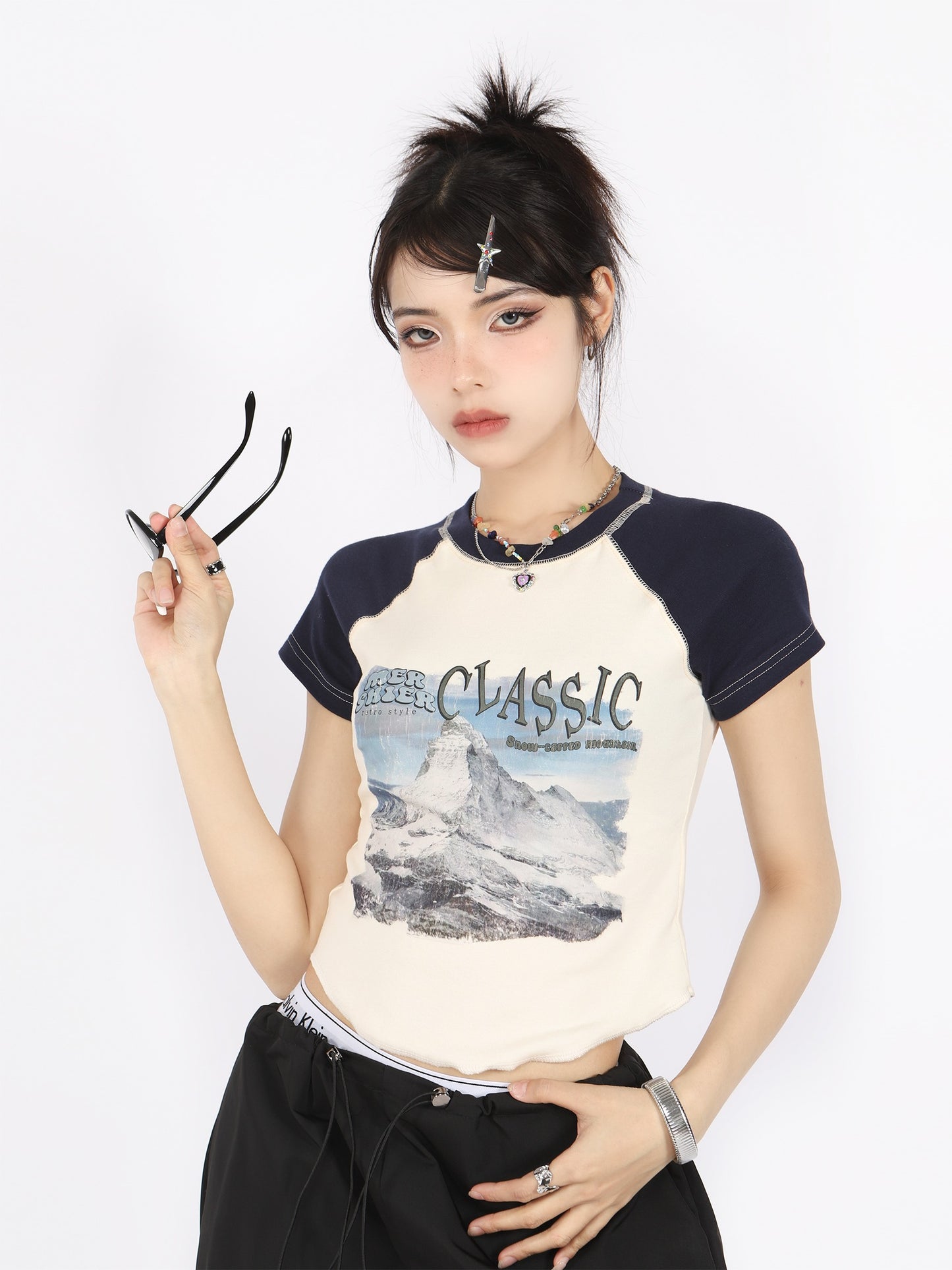 Mountain Classic Raglan Baby Tee