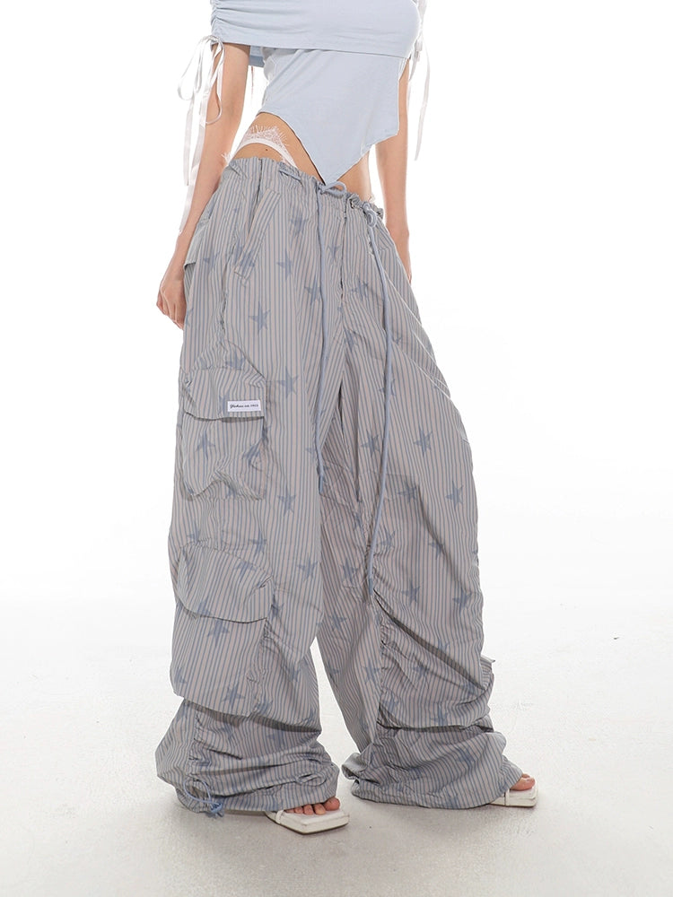Striped Parachute PJ Cargo Pants