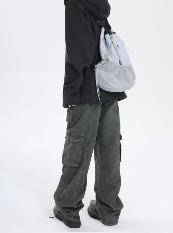 Faded Washed Cargo Pants