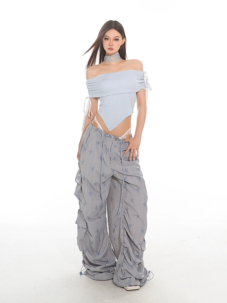 Striped Parachute PJ Cargo Pants