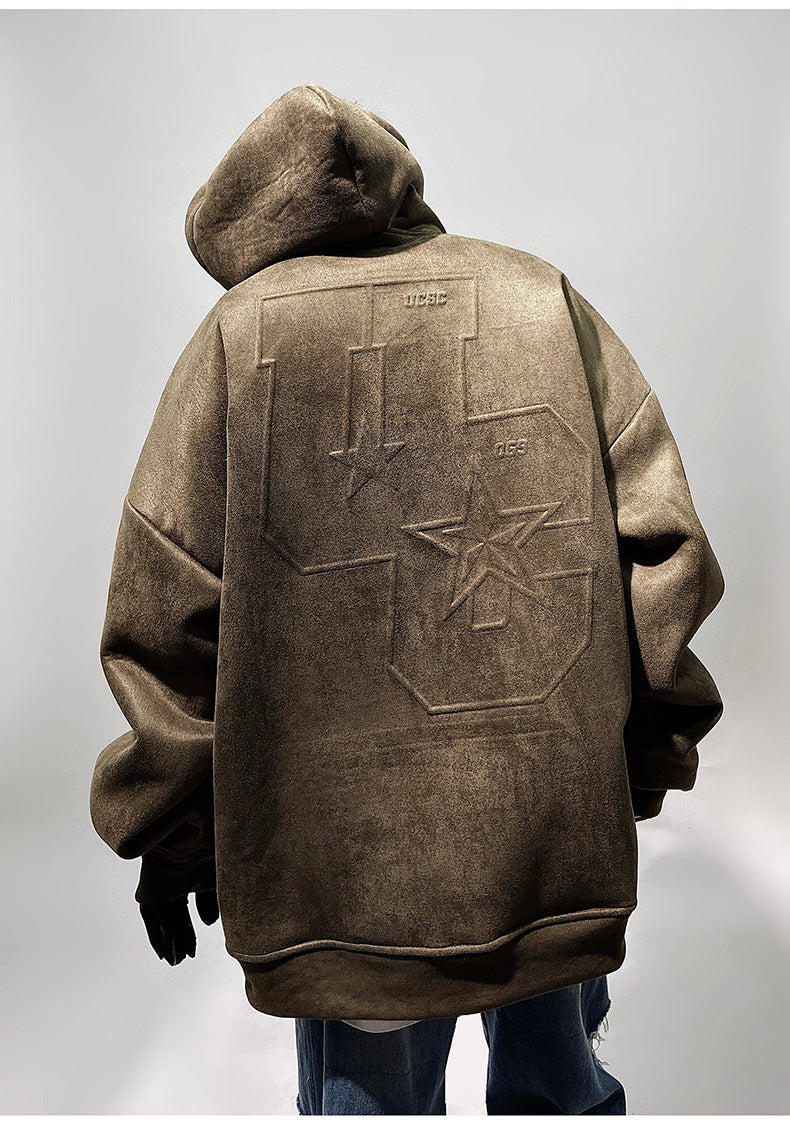 UC Oversized Embossed Hoodie