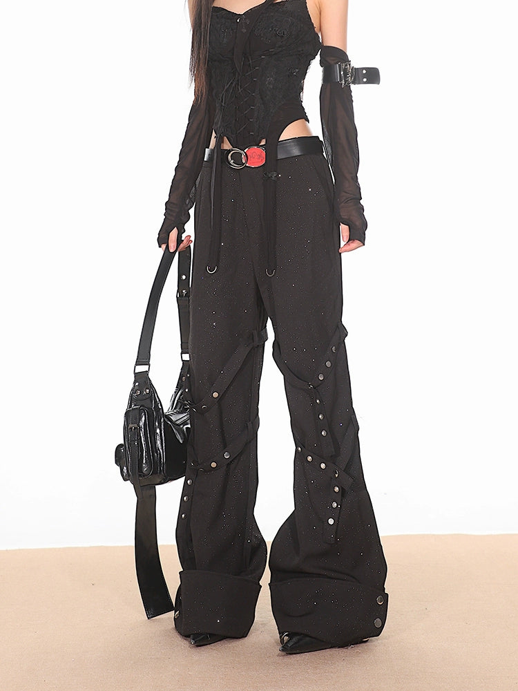 Strappy Bondage Relaxed Fit Pants