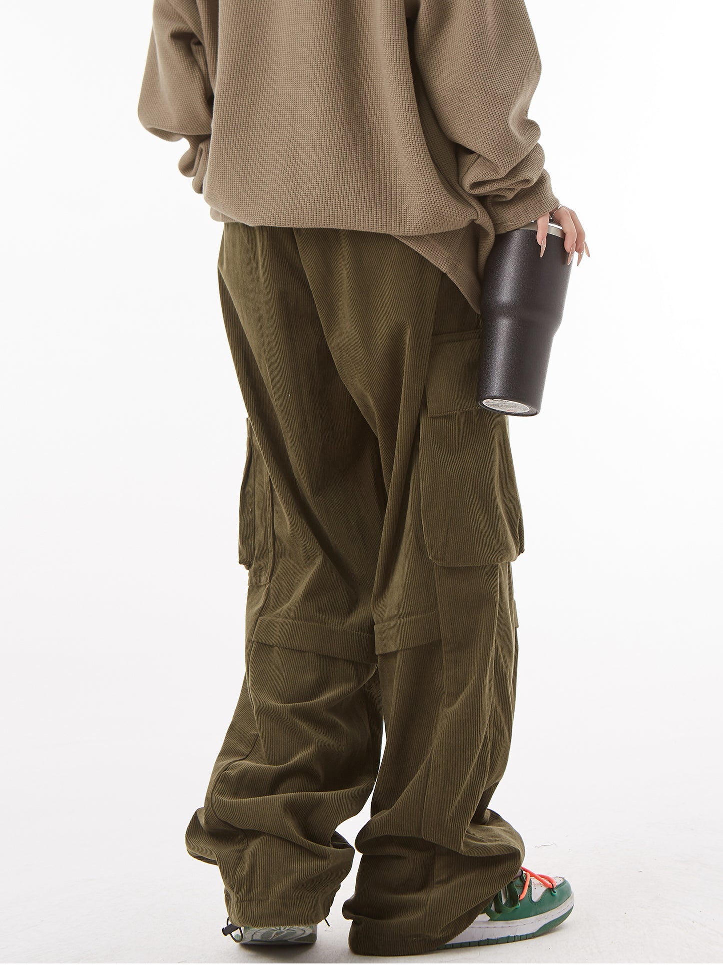 Corduroy Relaxed Cargo Pants