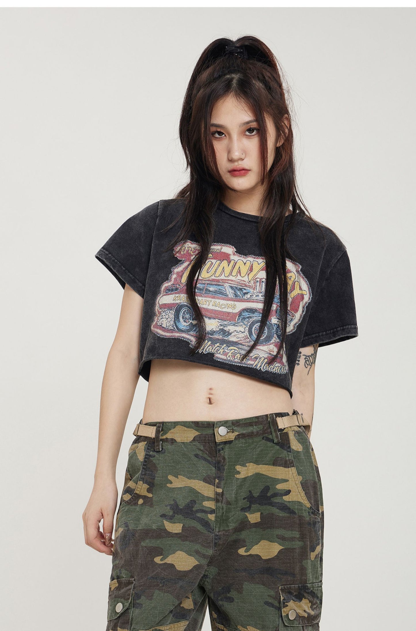 Krazy Kart Racing Cropped Tee