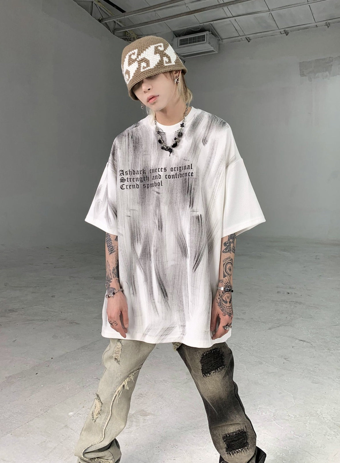 Streetwear Ashdark Painted T-Shirt