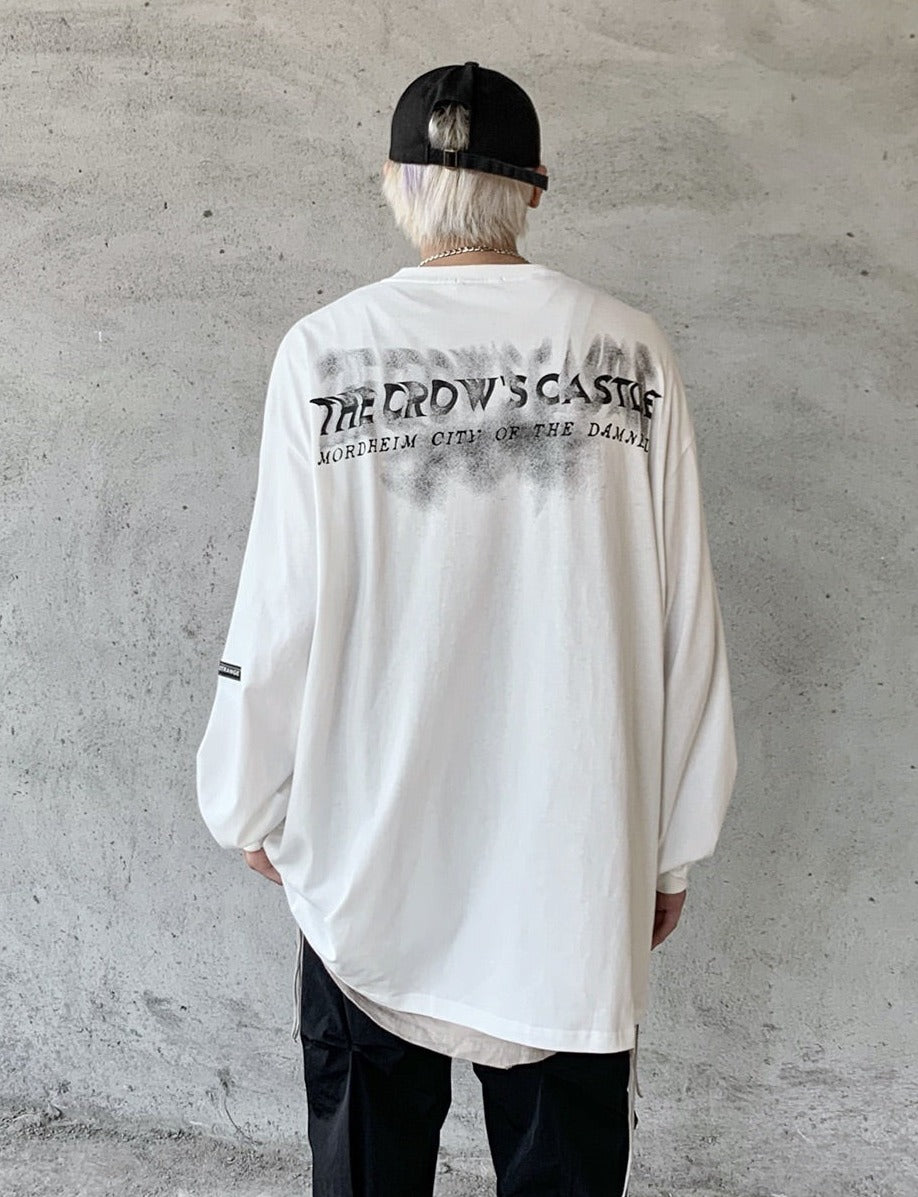 Crows Castle Graphic Long Sleeve Shirt