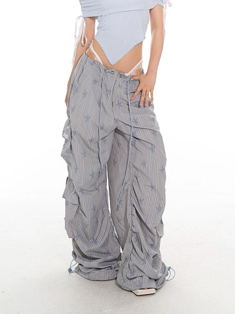 Striped Parachute PJ Cargo Pants