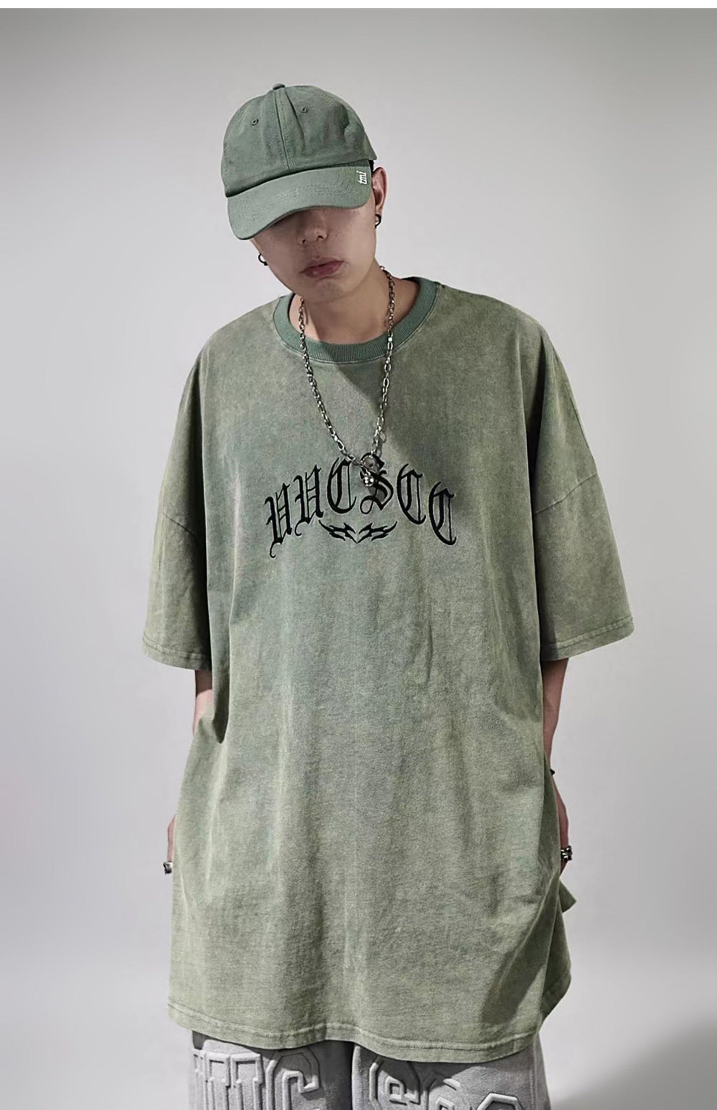 Butterfly Embroidered Vintage Washed T-Shirt