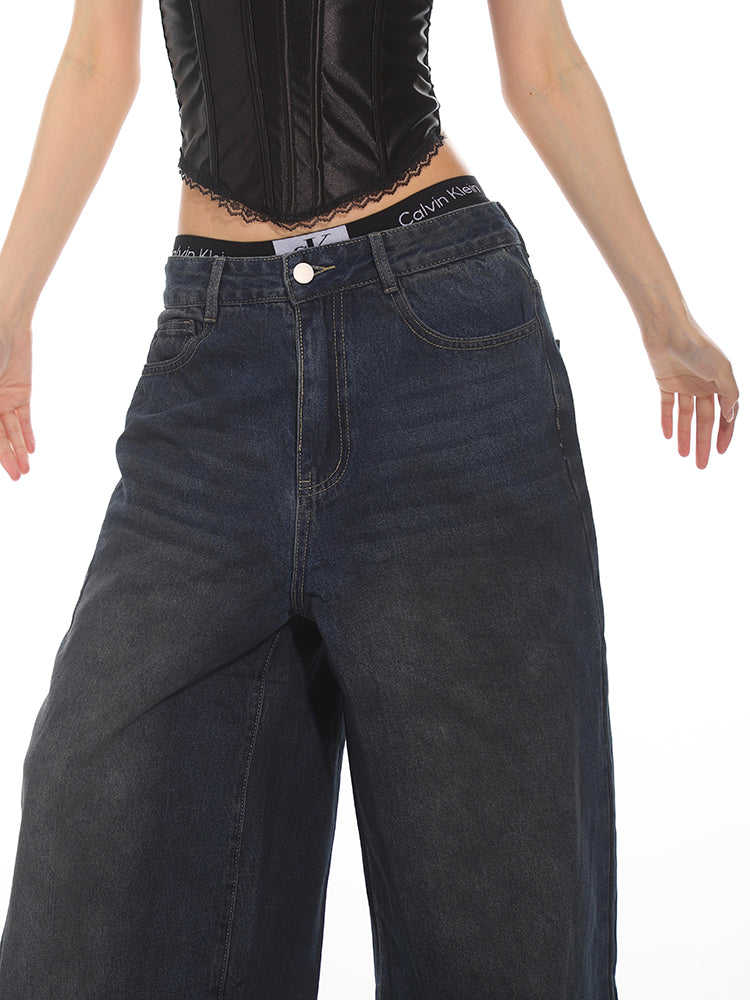 Ultra Wide Leg Denim Jeans
