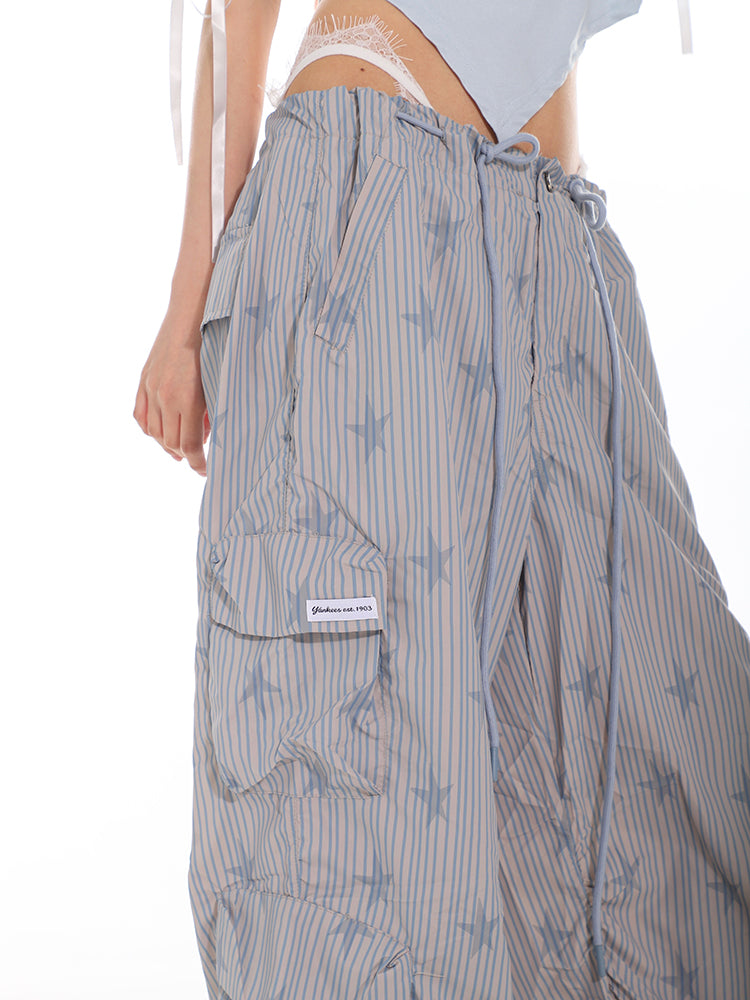 Striped Parachute PJ Cargo Pants