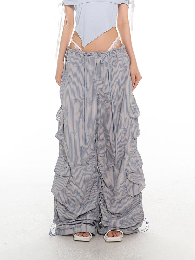 Striped Parachute PJ Cargo Pants