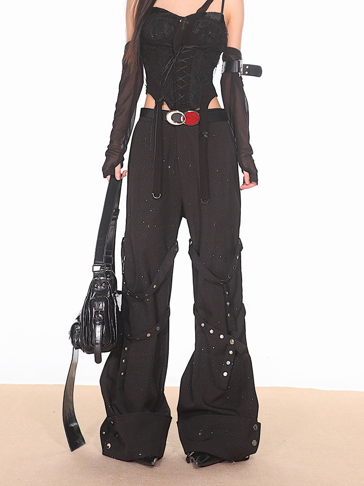 Strappy Bondage Relaxed Fit Pants