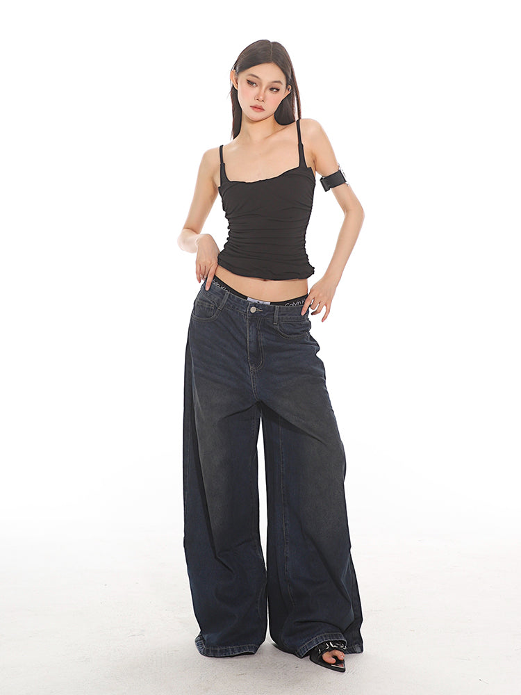 Ultra Wide Leg Denim Jeans