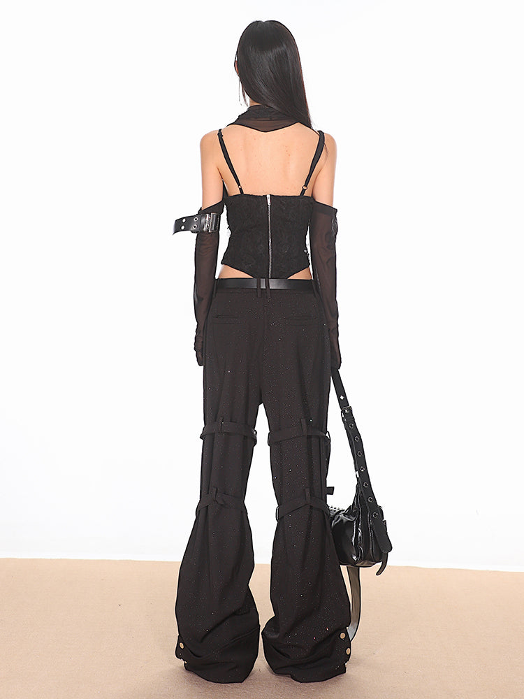 Strappy Bondage Relaxed Fit Pants