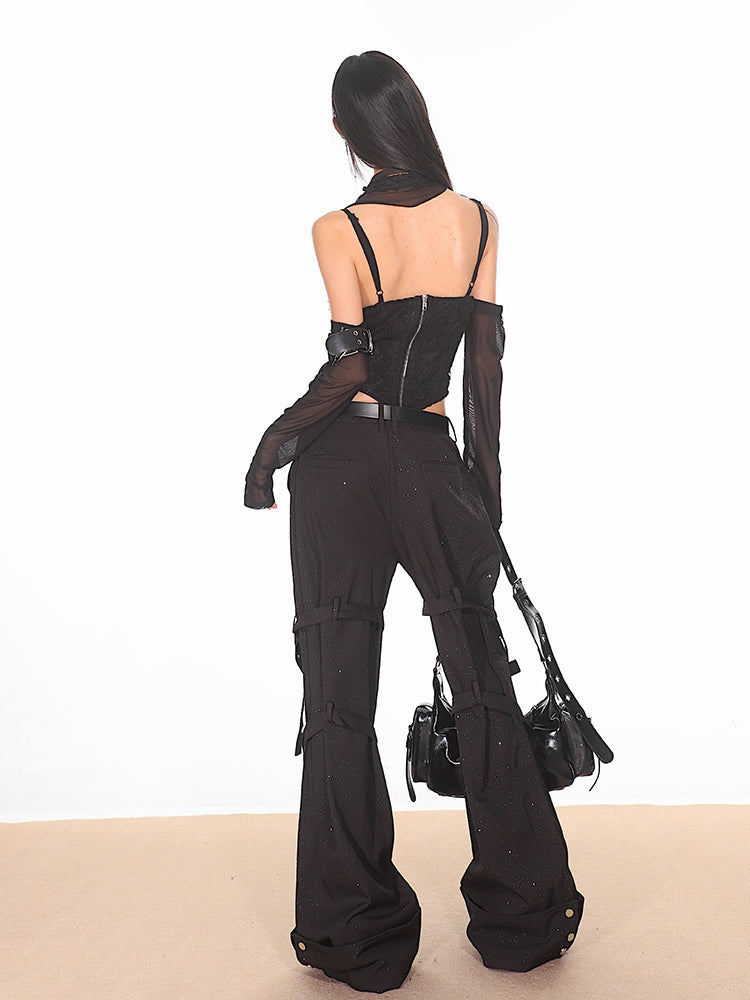 Strappy Bondage Relaxed Fit Pants