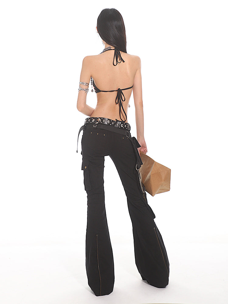 Slim-Fit Low-Rise Cargo Pants