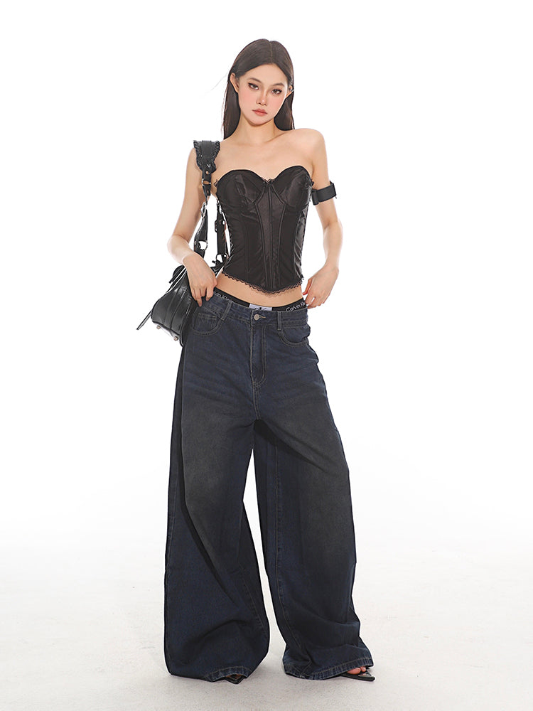 Ultra Wide Leg Denim Jeans