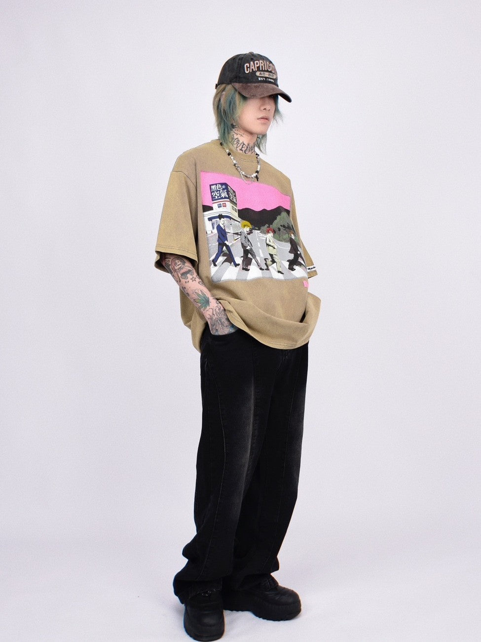 Punk Crossing Graphic T-Shirt