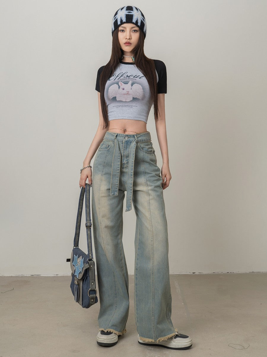 Angel Bunny Raglan Baby Tee