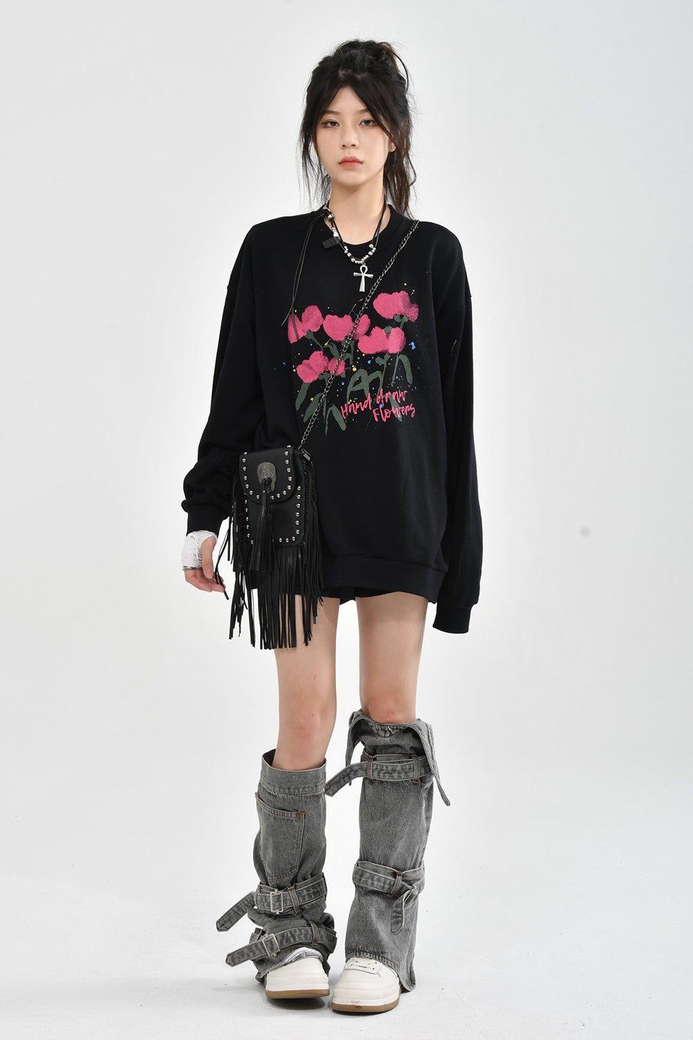 Flower Graphic Sweatshirt