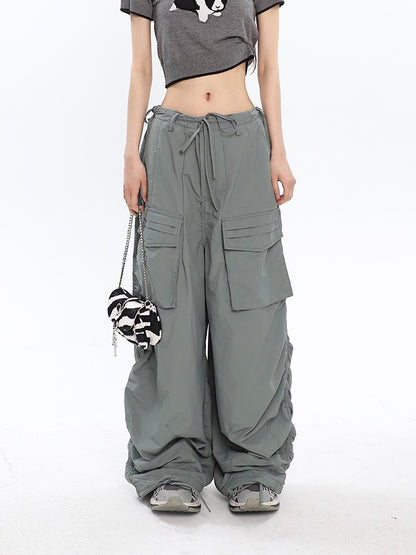 Slouchy Ruched Cargo Pants