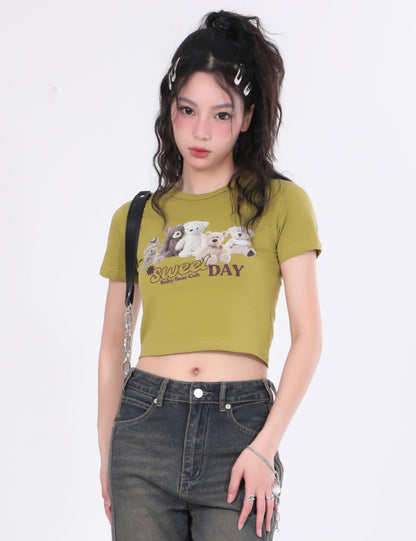 Sweet Day Bear Baby Tee