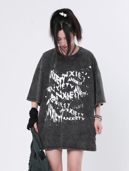 Anxiety Graffiti Vintage Washed T-Shirt