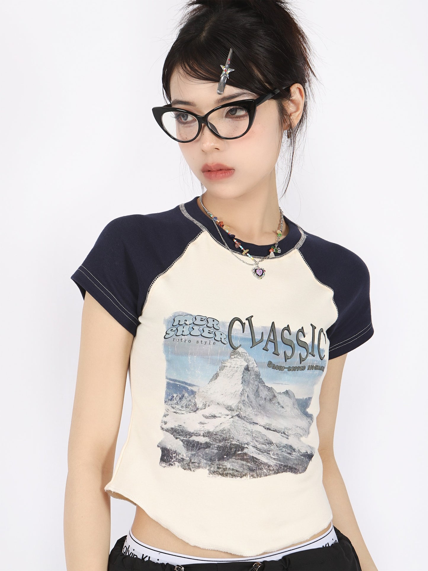 Mountain Classic Raglan Baby Tee