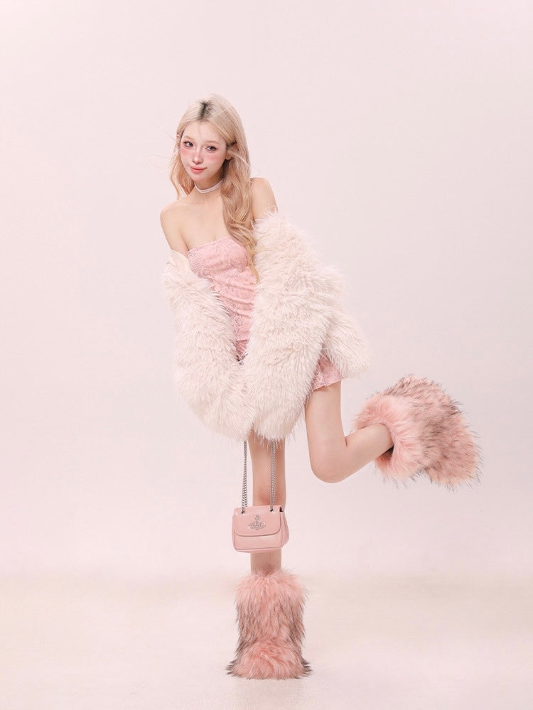 Faux Fur Plush Jacket