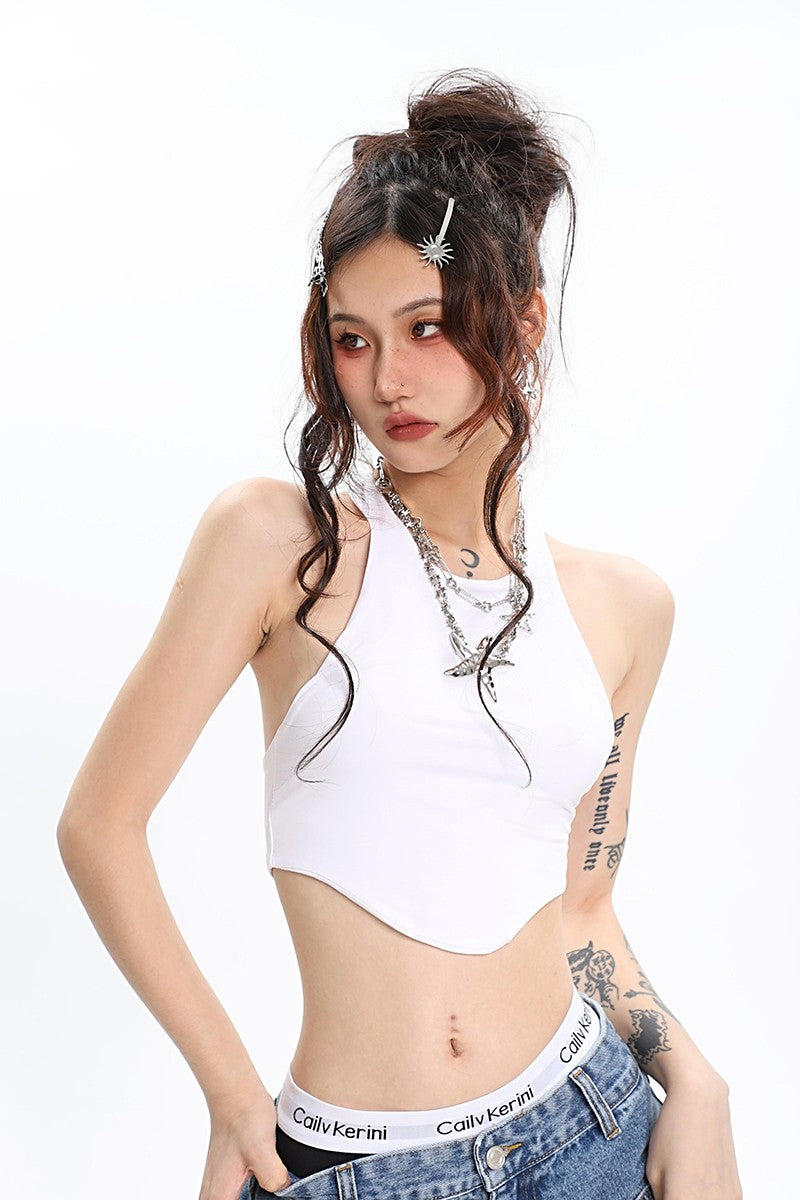 Cropped Racerback Tank