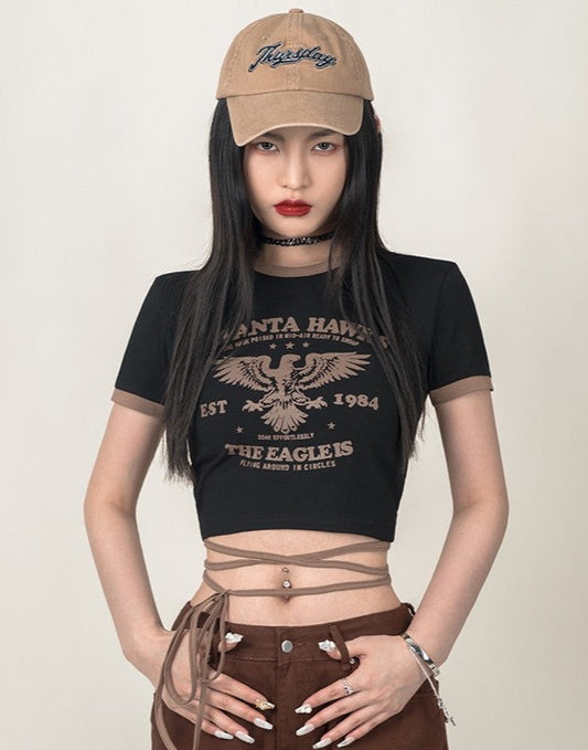 Eagles Cutout Baby Tee