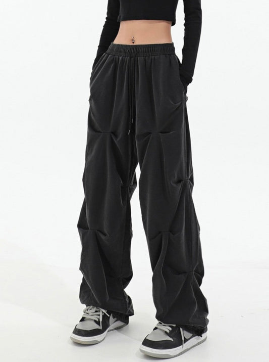 Pleated Black Pants