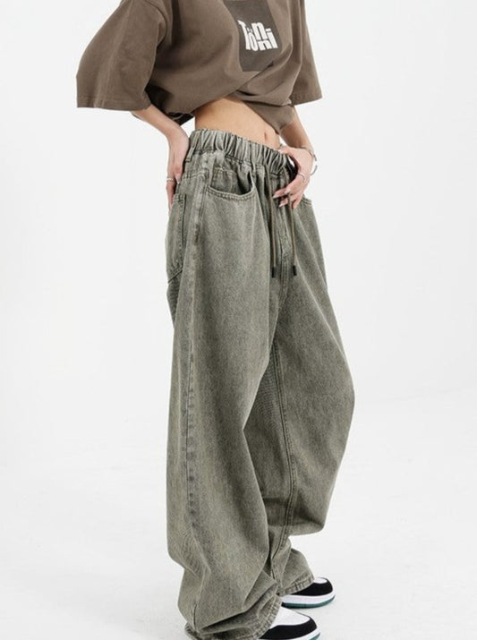 Vintage Washed Baggy Jeans