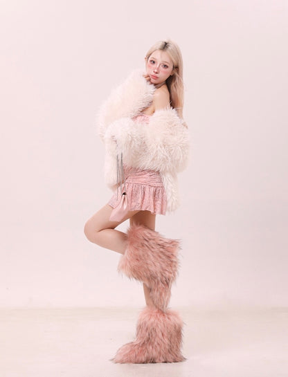Faux Fur Plush Jacket