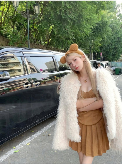 Faux Fur Plush Jacket