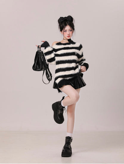 Destroyed Striped Sweater