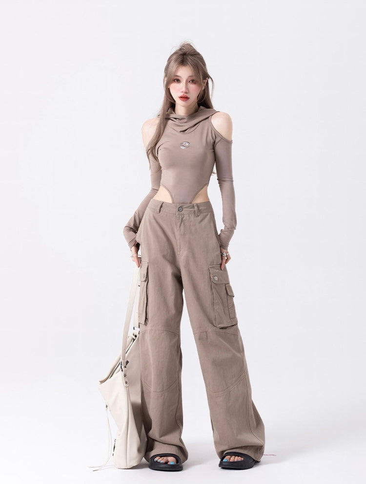 Hooded Cutout Bodysuit