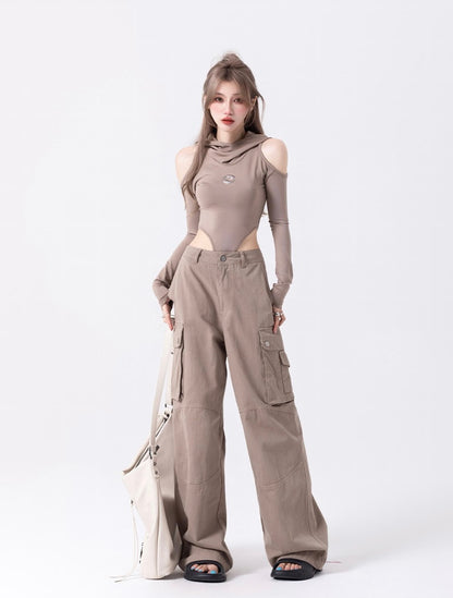 Hooded Cutout Bodysuit