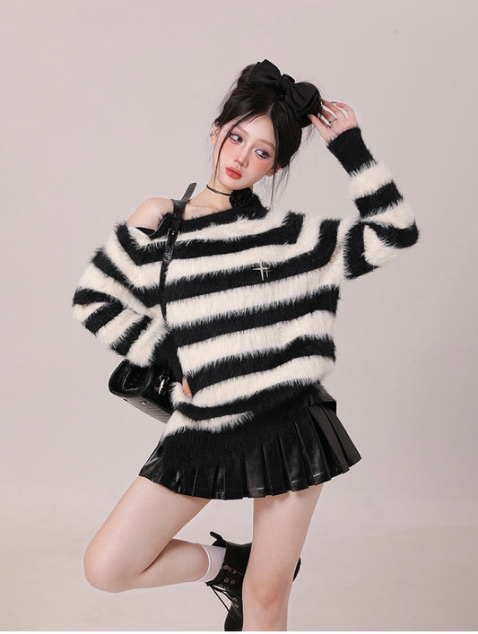 Destroyed Striped Sweater