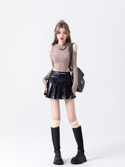 Hooded Cutout Bodysuit