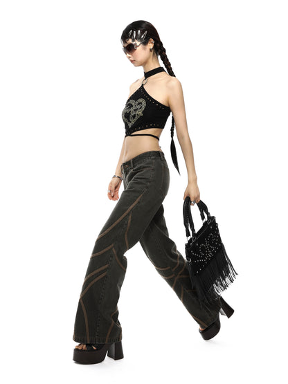 Choker Ring Halter Top