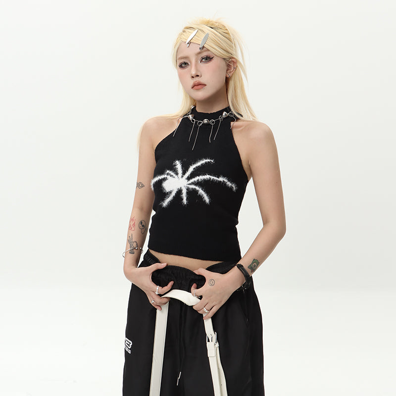 Spider Knit Halter Top