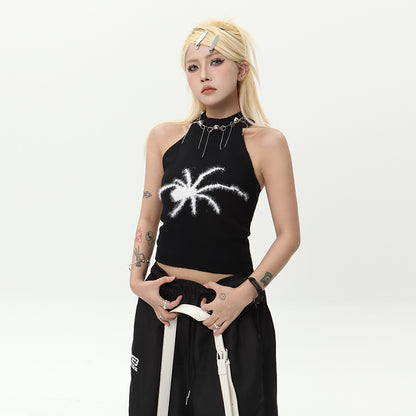 Spider Knit Halter Top