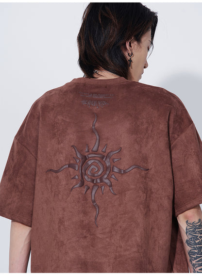 Sun Faux Suede T-Shirt