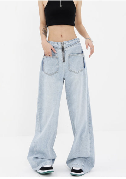 Washed Wide Leg Jeans