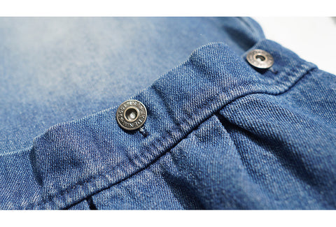 Deconstructed Knee Baggy Jeans