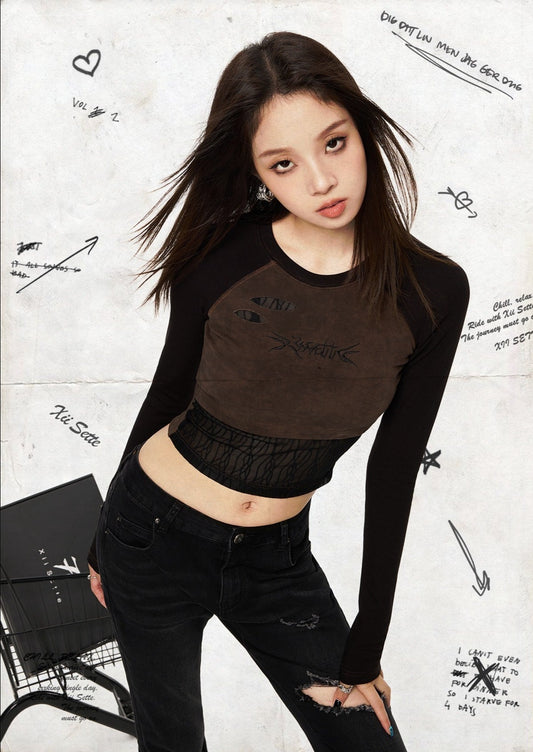 Vintage Raglan Long Sleeve Top