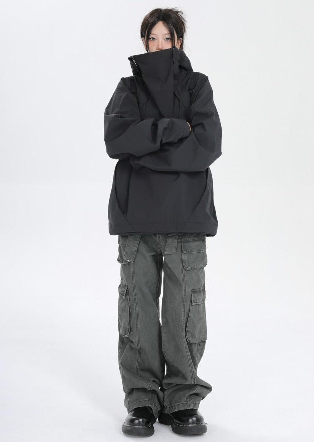 Faded Washed Cargo Pants